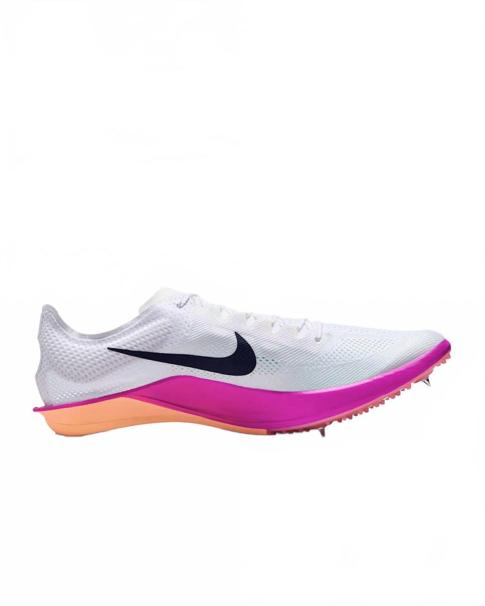 NEW NIKE unisex dragonfly 2 athletics distance spike shoes in white hyper turquo
